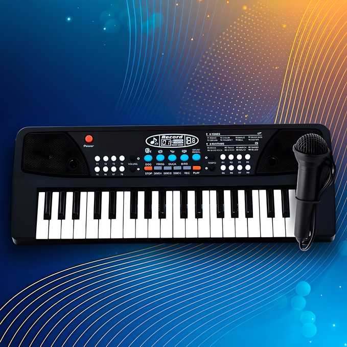 Piano Keyboard Toy with Microphone, Sound Recording