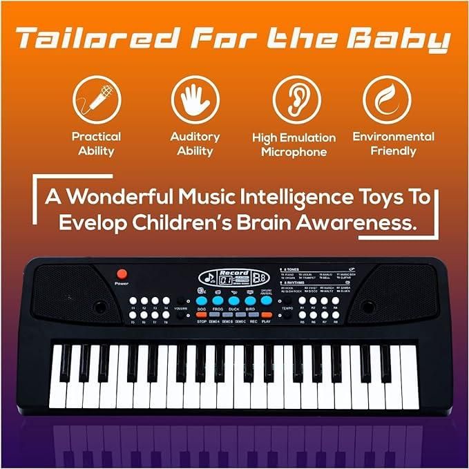 Piano Keyboard Toy with Microphone, Sound Recording