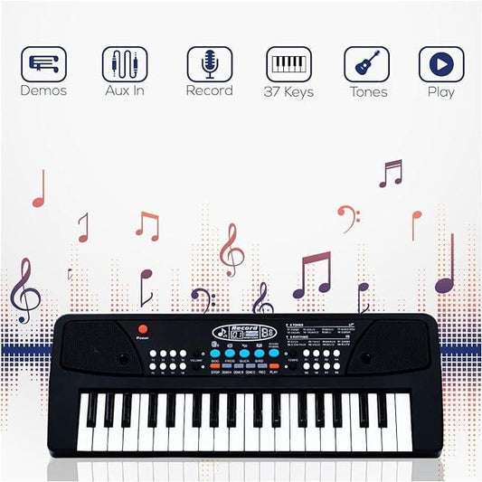 Piano Keyboard Toy with Microphone, Sound Recording